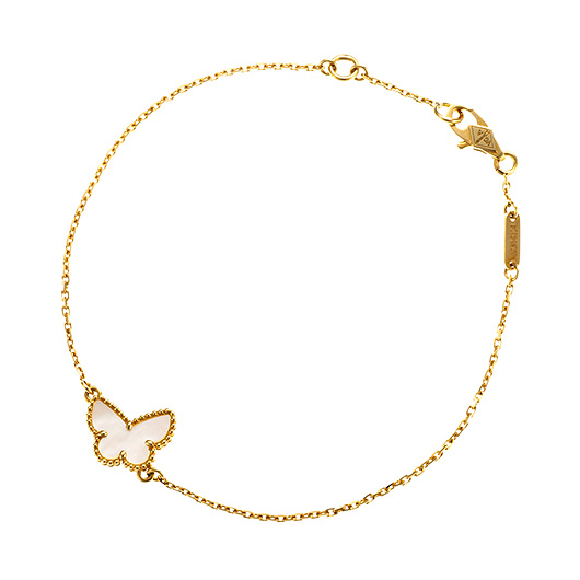 ヴァンクリーフ＆アーペル スウィート アルハンブラ パピヨン ブレスレット VCARF69000 イエローゴールド 