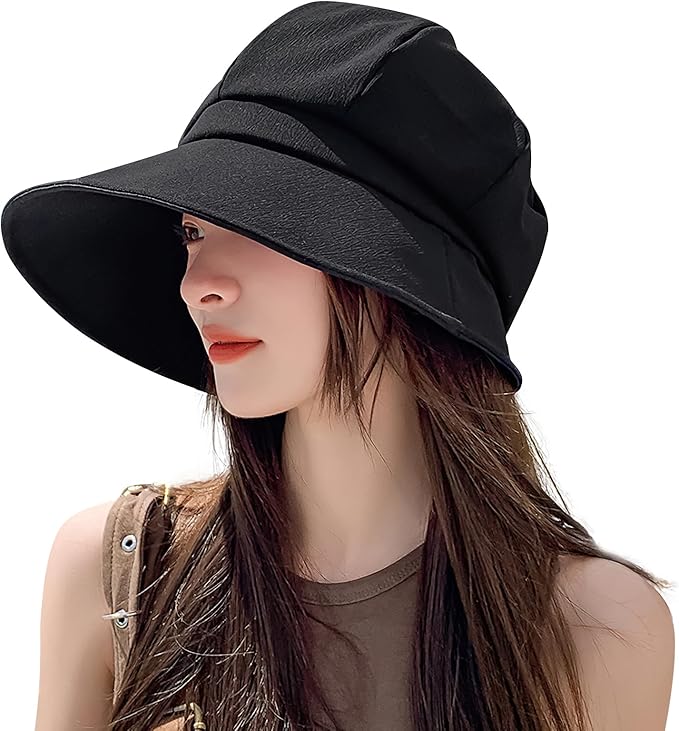 [SIVAN] UVカット 帽子 レディース ハット 日焼け防止 【UPF50+・最新広いつば・大きいサイズ・深めタイプ・紫外線対策】